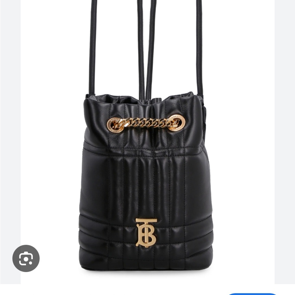 Burberry Lola Black Quilted Leather Bag